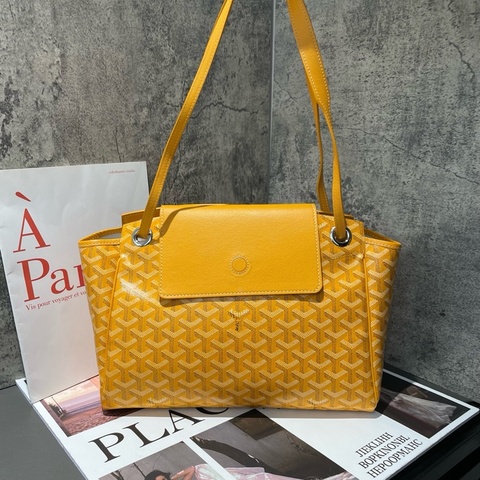 戈雅 Goyard Rouette 經典老花托特包 翻蓋磁吸開合  尺寸30.5*22cm
