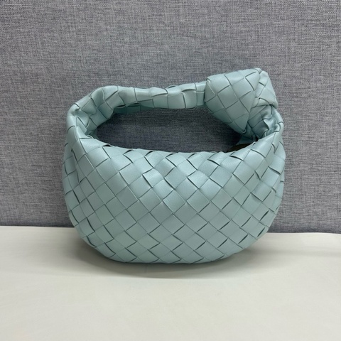 Bottega Veneta 葆蝶家 馬卡龍藍色編織mini Jodie朱迪手提包 尺寸：24×4×14cm