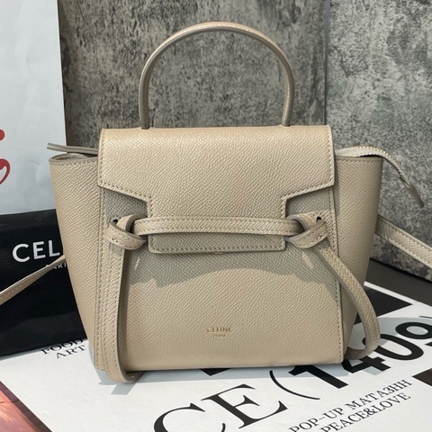 Celine 賽琳 鯰魚 奶茶色 超mini 尺寸：15.5*15 cm