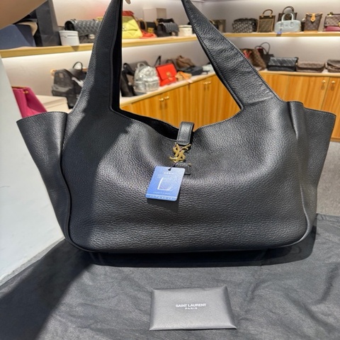 Ysl 聖羅蘭鹿皮單肩包 黑色24年編碼