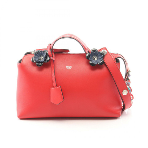 FENDI BY THE WAY 中型（兩用）手提包 8BL124 紅色皮革 二手 女士