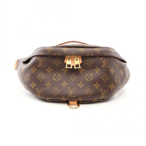 路易威登 Monogram 腰包/斜背包 M43644 PVC塗層帆布皮革棕色二手男女通用