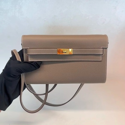 愛馬仕hermes  kelly togo 大象灰U刻 金扣 e皮