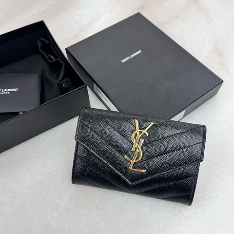 YSL CASSANDRE MATELASSÉ small wallet