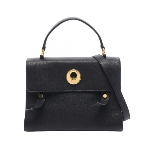 SAINT LAURENT PARIS MUSE TO 單肩斜背包 368229 黑色皮革 二手