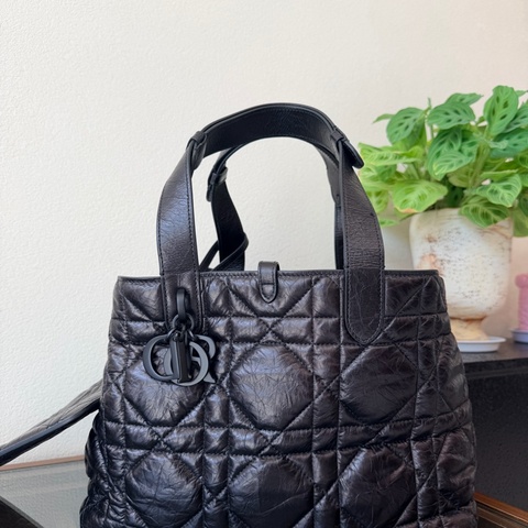 Dior Toujours 中號 黑色油蜡皮