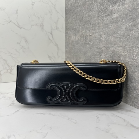 香緹國際精品 CELINE 凱旋門 浮雕 橫版包 1204
