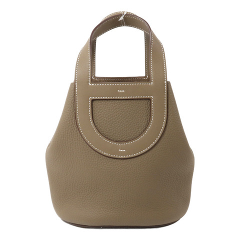 HERMES Clemence皮革In The Loop 18手挽袋Etoupe