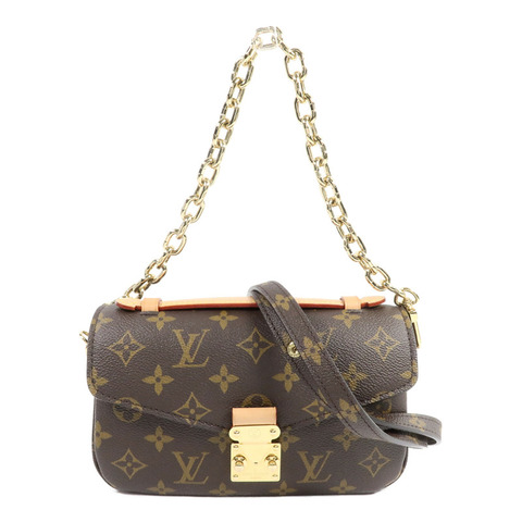 LOUIS VUITTON Monogram Pochette Metis  East West金扣手挽肩背兩用袋