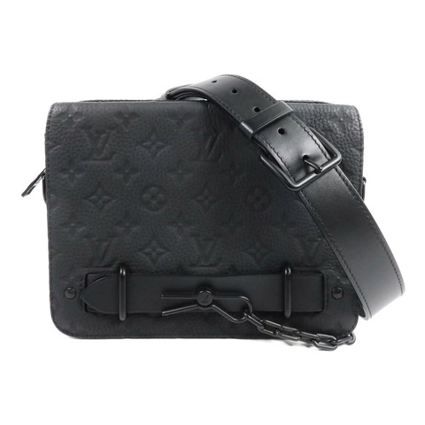 LOUIS VUITTON Monogram Taurillon Steamer Messenger肩背袋