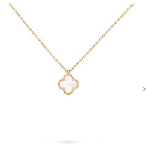 梵克雅寶 Van Cleef & Arpels Sweet Alhambra小白花白貝母 項鍊