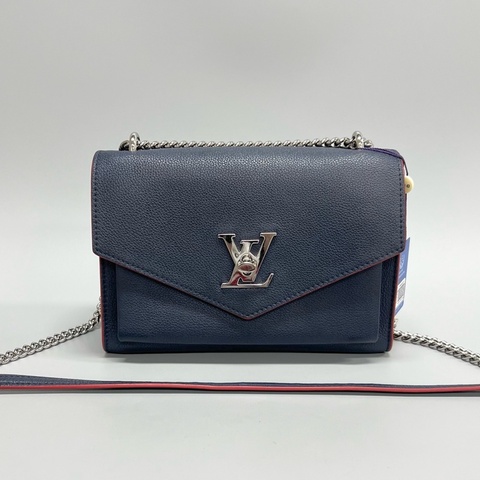 Louis Vuitton 路易威登 深藍色全皮mylockme 信封郵差包 尺寸：22.5*17cm