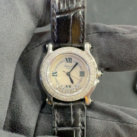 【震撼撿漏價L✨全網最低價】Chopard/蕭邦  Happy Sport快樂鑽系列女士腕表石英女表型號278245