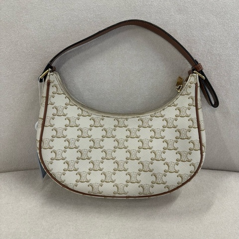 Celine 賽琳 AVA Triomphe 凱旋門 白色拼老花塗層