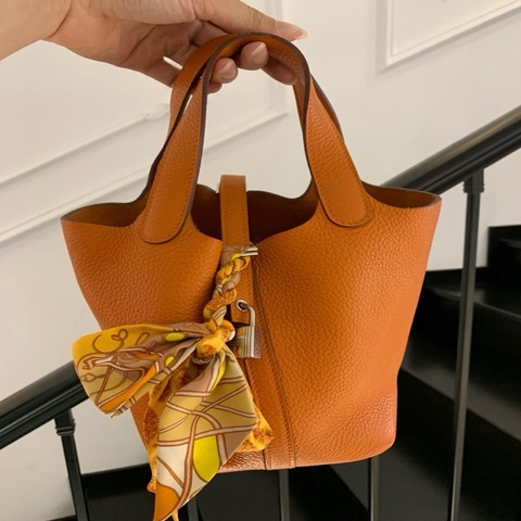 Hermès  愛馬仕菜籃子18 沒有鑰匙 框o  🈚附件