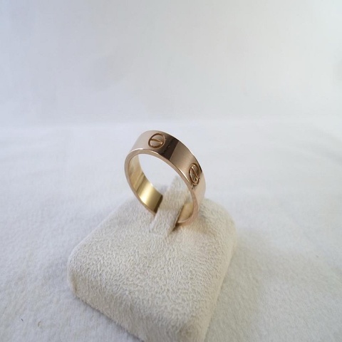 CARTIER 卡地亞 戒指 LOVE 經典款 寬版 玫瑰金 男戒 女戒 婚戒 情人送禮 專櫃正品