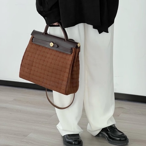 【美味華夫餅🧇😋絕對不撞包👍🏻】Hermes 愛馬仕中古herbag 單肩31 華夫格 有鎖頭鑰匙 替換袋