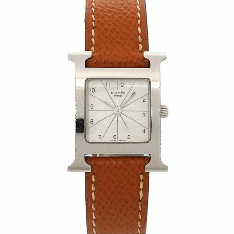 愛馬仕 H-Watch HH1 210 女士腕錶 銀色石英錶 H
