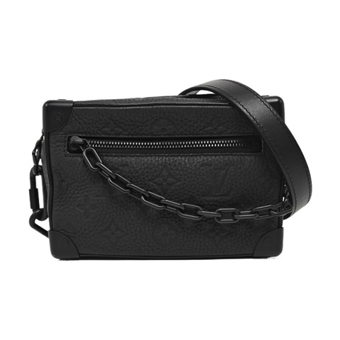 Louis Vuitton 路易威登 Soft Trunk 老花黑色壓紋牛皮鏈條包