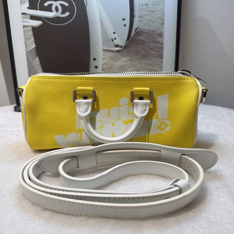 Louis Vuitton 路易威登 keepall xs檸檬黃夏日限定款男女同款