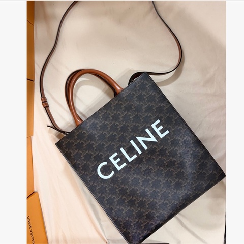 ‼️ 限時驚喜 一包多用 Celine 詩琳 老花中號琴譜包 托特包 肩背斜背包（專櫃10萬😱）