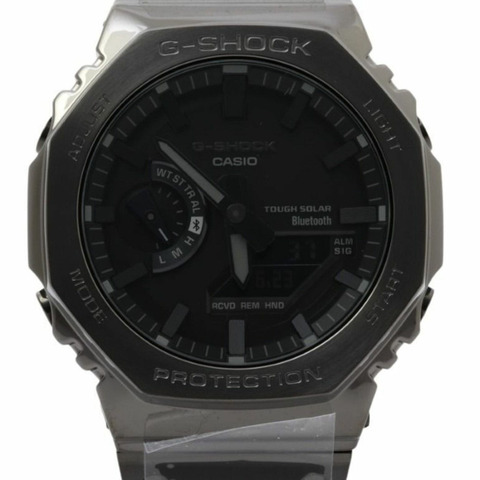 卡西歐 G-SHOCK 全金屬 2100 系列 GM-B2100BD-1AJF 黑色不鏽鋼男士手錶
