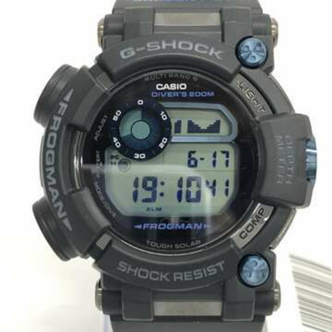 卡西歐 G-SHOCK Master of G - Sea Frogman GWF-D1000B-1JF 黑色不鏽鋼/樹脂男士腕錶