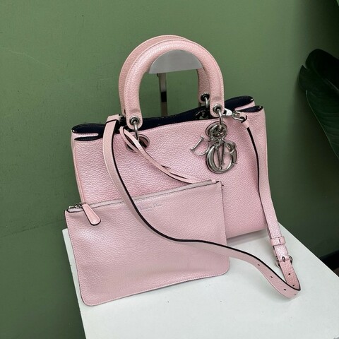 Dior 粉色vip手提包肩背包