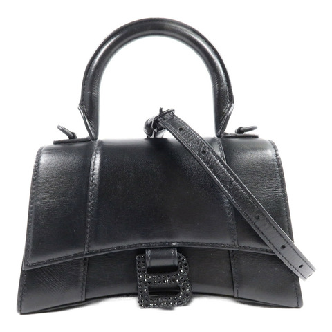 BALENCIAGA 牛皮皮革Hourglass XS手挽肩背兩用袋