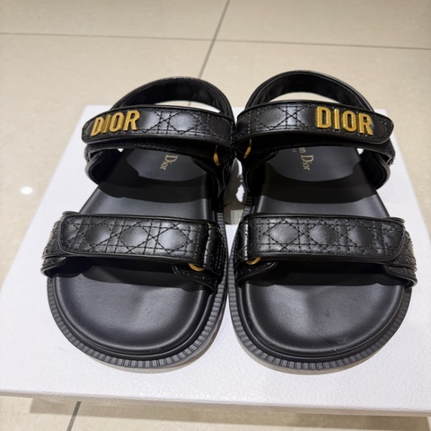 Dior 格紋涼鞋 37.5