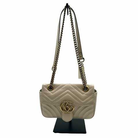 【美收精品】Gucci GG Marmont 鏈帶肩背包  C-874【隔月月中將轉賣至日本 上架期限30天】
