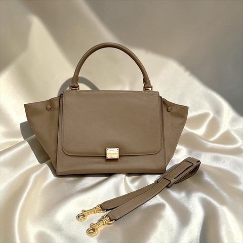莉亞精品♡ Celine 鞦韆包 大象灰 二手美包