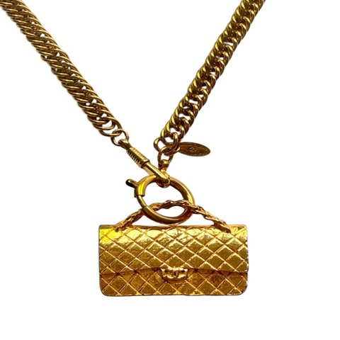 Chanel Matelasse long necklace 香奈兒Matelasse鍍金長項鍊