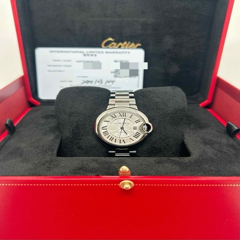 Cartier卡地亞 藍氣球系列 WSBB0044自動機械33mm 24年