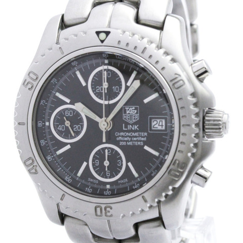 TAG HEUER 豪雅 Link 計時碼錶精鋼自動男錶 CT5111 拋光款