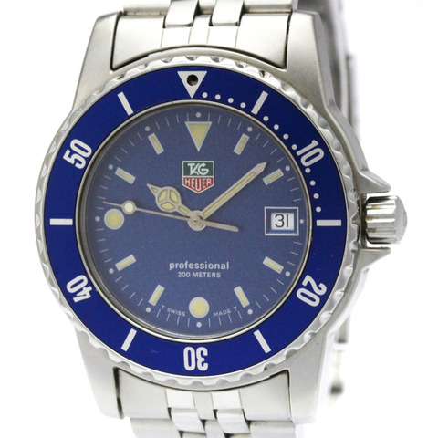 TAG HEUER 專業不鏽鋼石英男錶 WD1214