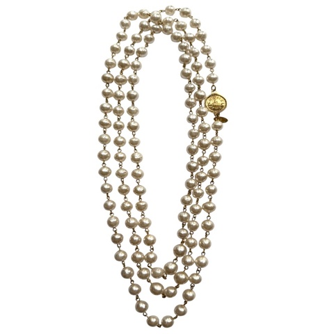 Chanel Gripoix Pearl Long Necklace 香奈兒 Gripoix 珍珠長項鍊
