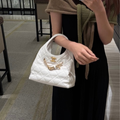 💎Chanel香奈兒｜ 25s白金hobo手提腋下包 ｜98新芯片款