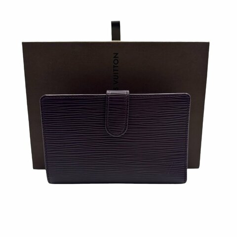 【美收精品】Louis Vuitton 水波紋皮革中夾 C-841【隔月月中將轉賣至日本 上架期限30天】