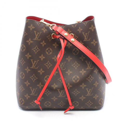 路易威登 Neonoe 斜背包 M44021 Monogram 皮革 Coquelicot