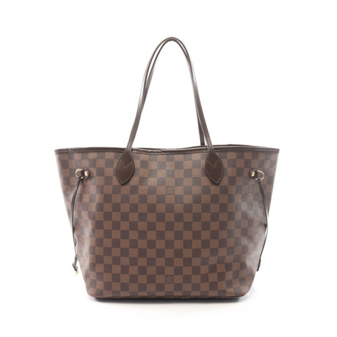 路易威登 Neverfull MM 手提單肩包 N51105 Damier 皮革 Ebene 二手 LV