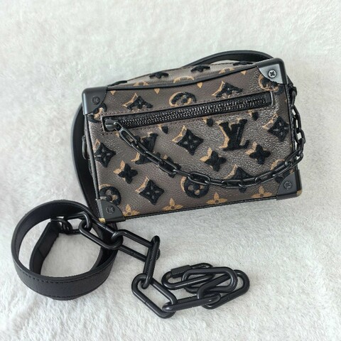 97新 LV 路易威登 mini soft trunk 絲絨 老花
配件：塵袋