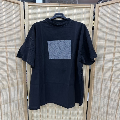 Balenciaga Inside Out 方框彈幕做舊短袖 巴黎世家 24夏季 反穿水洗破壞字母T恤 2碼 肩57 胸66 長82
