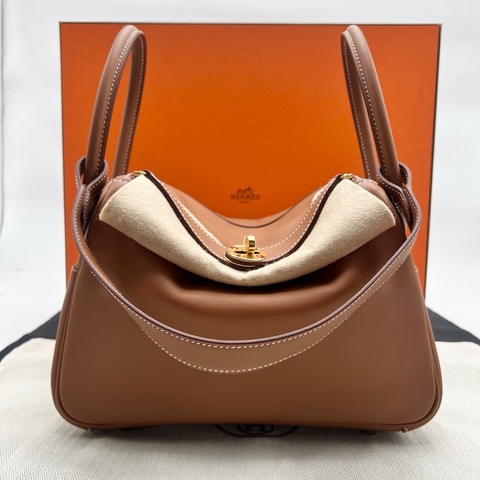 Hermès  愛馬仕Lindy26 老錢金棕  Swift皮