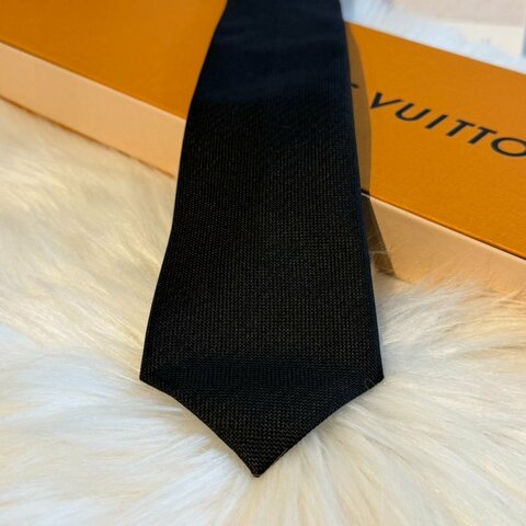 LV 經典黑色 Vivienne 領帶