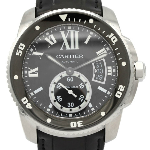 卡地亞 Calibre de Diver W7100056 不鏽鋼自動腕錶