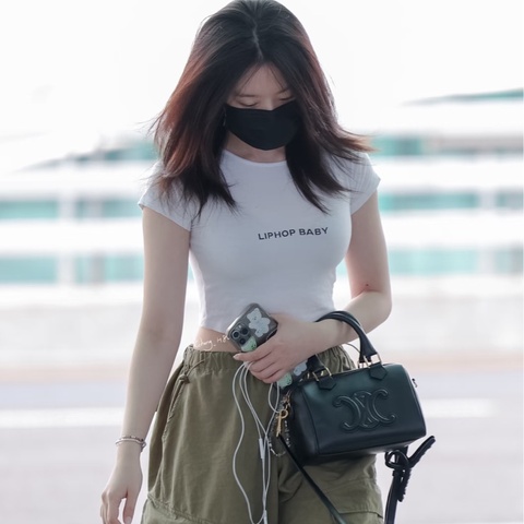 Celine 黑色波士頓包包 全黑 小牛皮材質