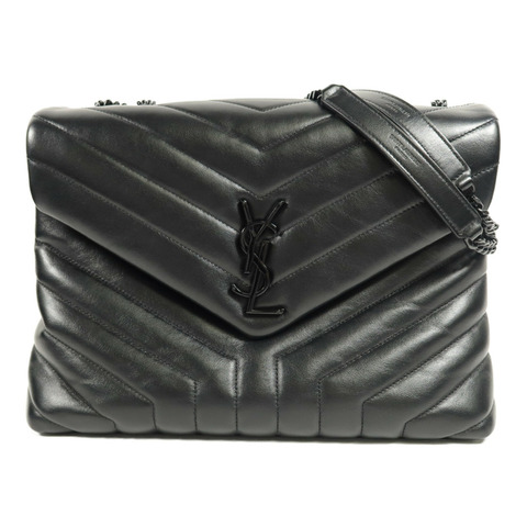 SAINT LAURENT 牛皮皮革Lou Lou Medium鏈帶肩背袋