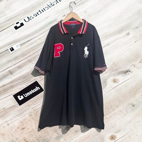 Polo Ralph Lauren 大馬球刺繡短袖網眼polo衫 男 XXL 大尺碼 oversize