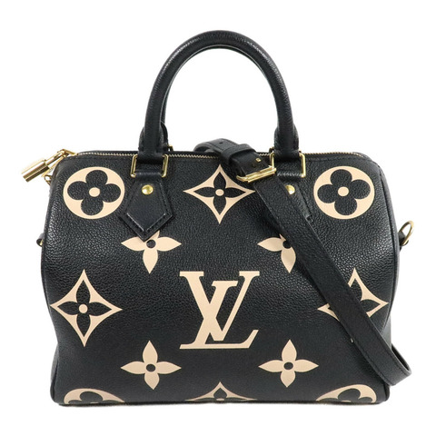 LOUIS VUITTON Monogram Empreinte Speedy Bandouliere 25手挽肩背兩用袋